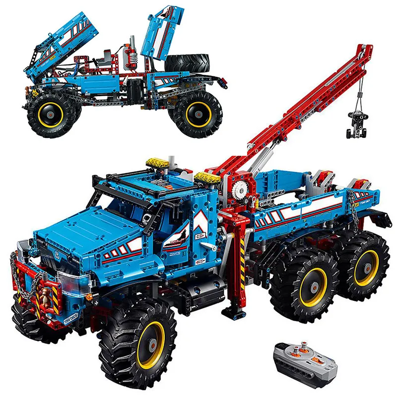 

Technology Series 6x6 All Terrain Tow Truck 42070 Building Blocks 2010pcs Bricks Toys Compatible With Legoings Technic
