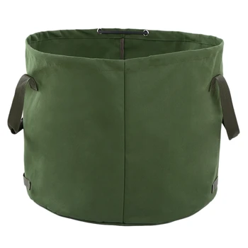 

Portable Canvas Yard Waste Bag Garden Lawn Leaf Bags Containers Outdoor Carrier Bag Environmental Canvas Bag