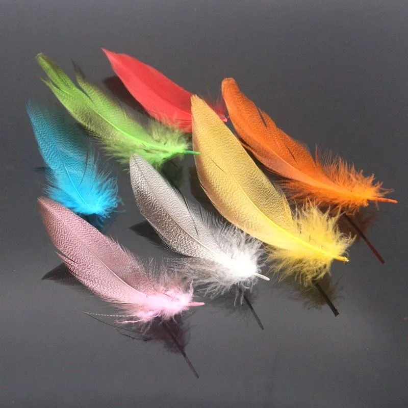

20PCS / 6-11cm wild duck hair suitable for craft mask hat wild duck feather earrings craft decoration DIY handmade jewelry acces