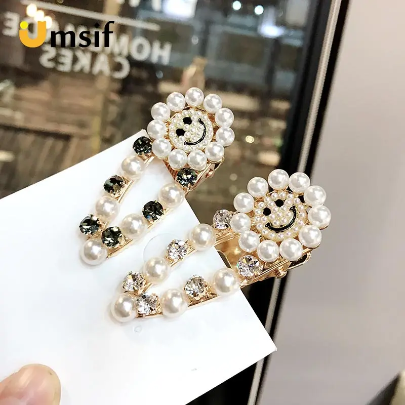 1 шт. модное с кристаллами, Стразами Шпильки с жемчугом для девочек barrettes заколка для волос зажим ювелирные изделия Инструменты для укладки женские аксессуары для волос