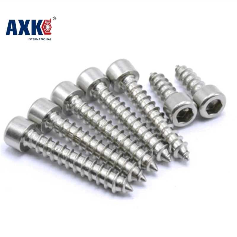 

2018 Limited Hot Sale Wood Screws Vis 50pcs M2.6*6 304 Stainless Steel Cylinder Head Self-tapping Screws Ha Hexagon Screw