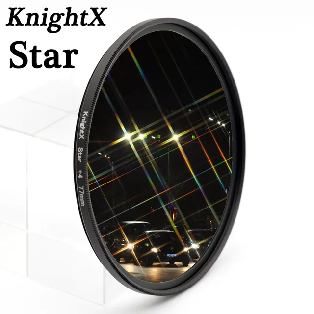 Cheap KnightX Star Filter 52MM 58MM 67MM 4 6 8 Point  Line for Canon Nikon d3200 d5200 1200d 600d 100d t5i d5500750d t5 a57 lens DSLR