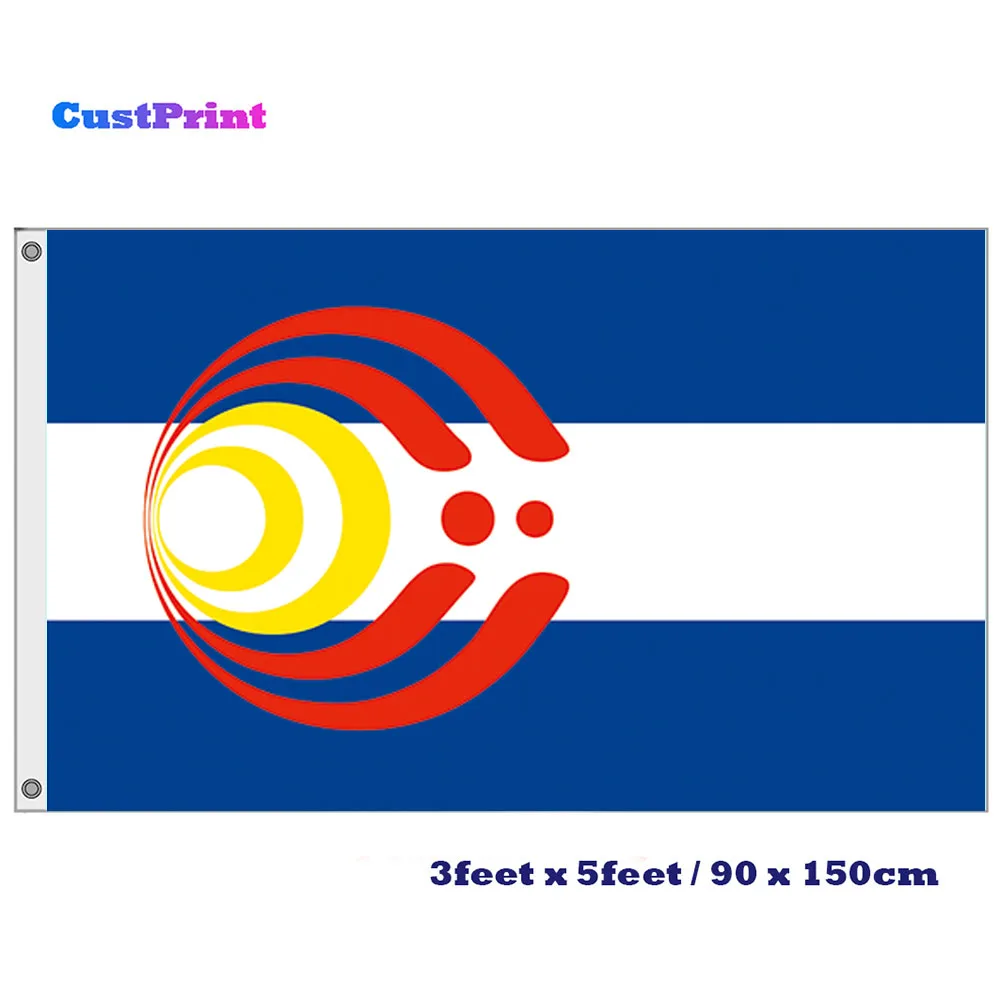 

CustPrint 3ft by 5ft Colorado Bassnectar Flag 100D Polyester Custom Printed Digital Printed Flag