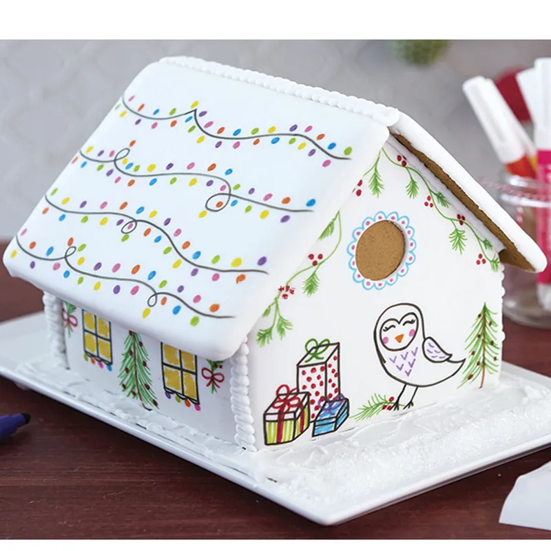 Wilton Food Writer Edible Color Markers 5 color fondant biscuit hook line drawing color food color pen bakery accessories