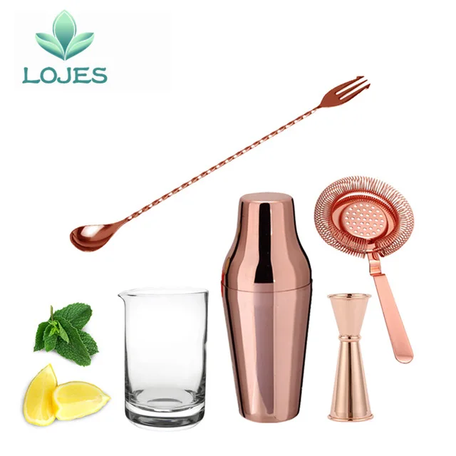 

Stainless Steel Cocktail Shaker Cup Bartending Bar Sets