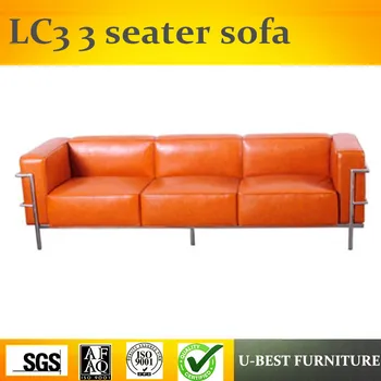 

U-BEST mid century modern furniture designer furniture Le Corbusier Petite Sofa 3 seater