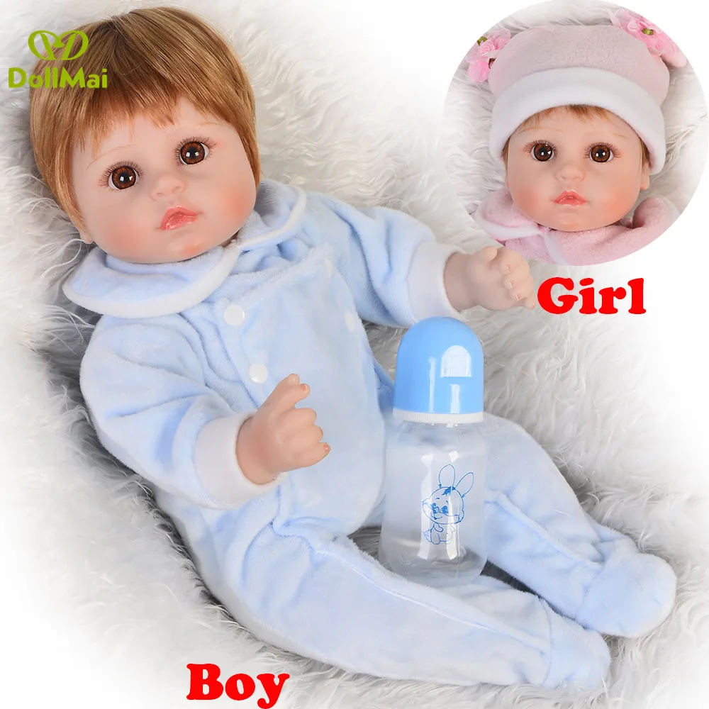 

Bebes reborn doll 43cm soft silicone reborn baby dolls toys for children gift boy girl reborn babies doll