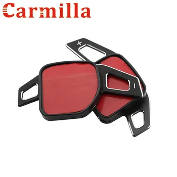 

Carmilla Stainless Steel Car Steering Wheel Paddle Extension Shifters Shift Sticker for AUDI A3 S3 A4 S4 A5 A6 S6 A8 R8 Q5 Q7 TT