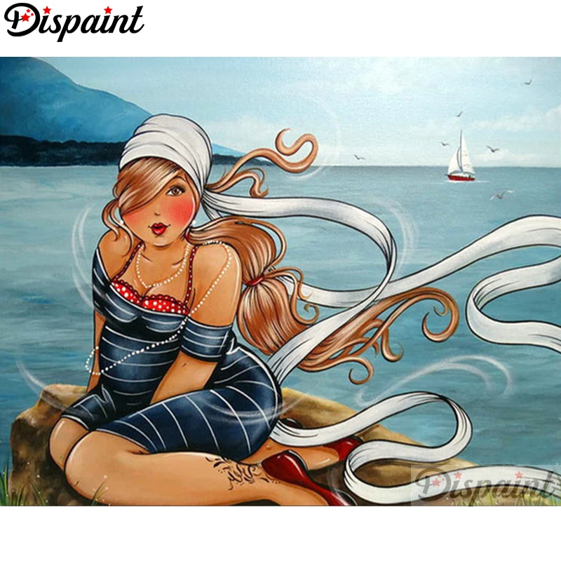 Необычная полная квадратная/круглая дрель 5D DIY Алмазная картина &quotFat woman&quot