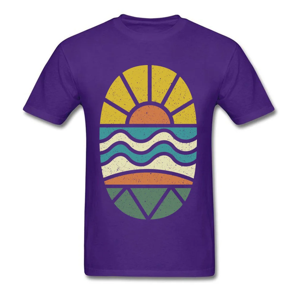Casual Lets Go Surfing Tops T Shirt for Men Prevalent Lovers Day Crewneck 100% Cotton Short Sleeve T-Shirt Casual Clothing Shirt Lets Go Surfing purple