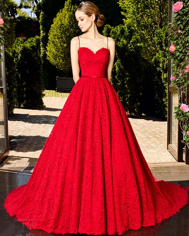 red wedding dress simpleimage