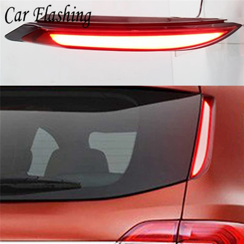 

Car Flashing 1set Car LED Reflector Lamp Rear Fog Lamp Rear Bumper Light Brake Accessories Light For Ford Everest 2016 2017 2018