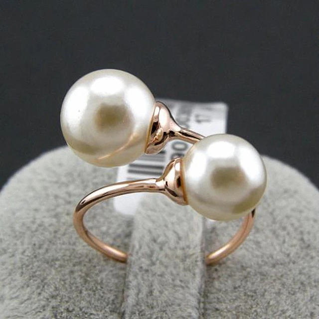 Nuova Vendita di Marca TracysWing Anelli per le donne in oro Rosa di Colore perl Nuova Vendita di Marca TracysWing Anelli per le donne in oro Rosa di Colore perl