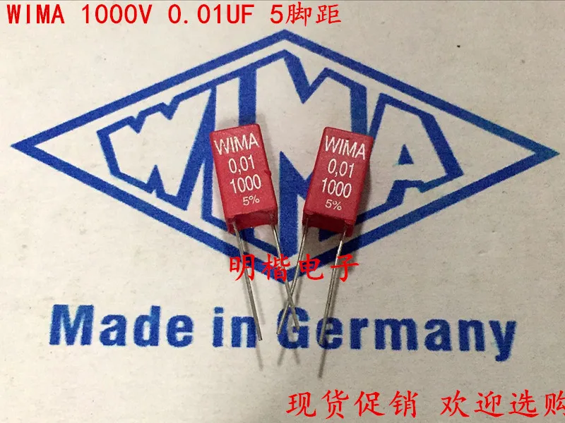 2020 hot sale 10pcs/20pcs WIMA Capacitor MKP2 1000V 0.01UF 103 10nf 1KV P: 5mm Audio capacitor free shipping | Электронные