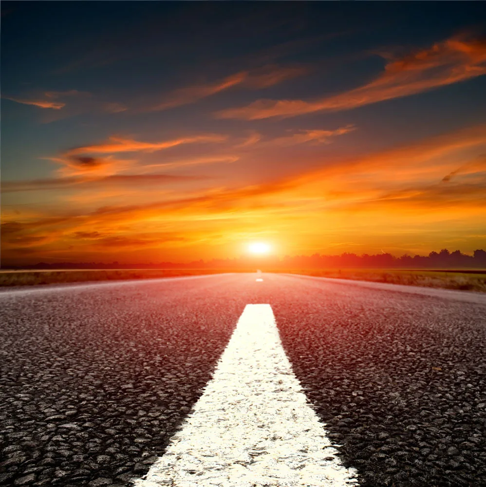 

Vinyl Custom Photography Backdrops Props Road theme Photo Studio Background GL-09