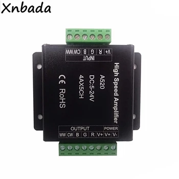 

A318 A420 A520 Led Strip High Speed Amplifier For RGB RGBW RGB+CCT Led Light DC5-24V