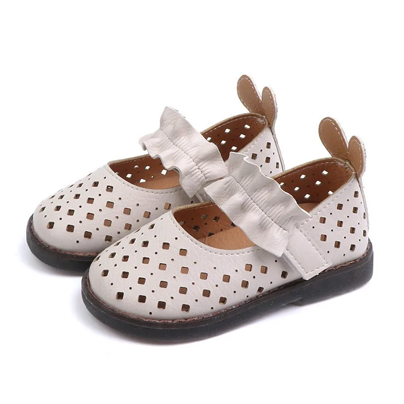 

Girls Summer Autumn Sandals Kids Leather Shoes Children Cute Leisure Sneakers Soft Soled Girls Princess Dance Shoes