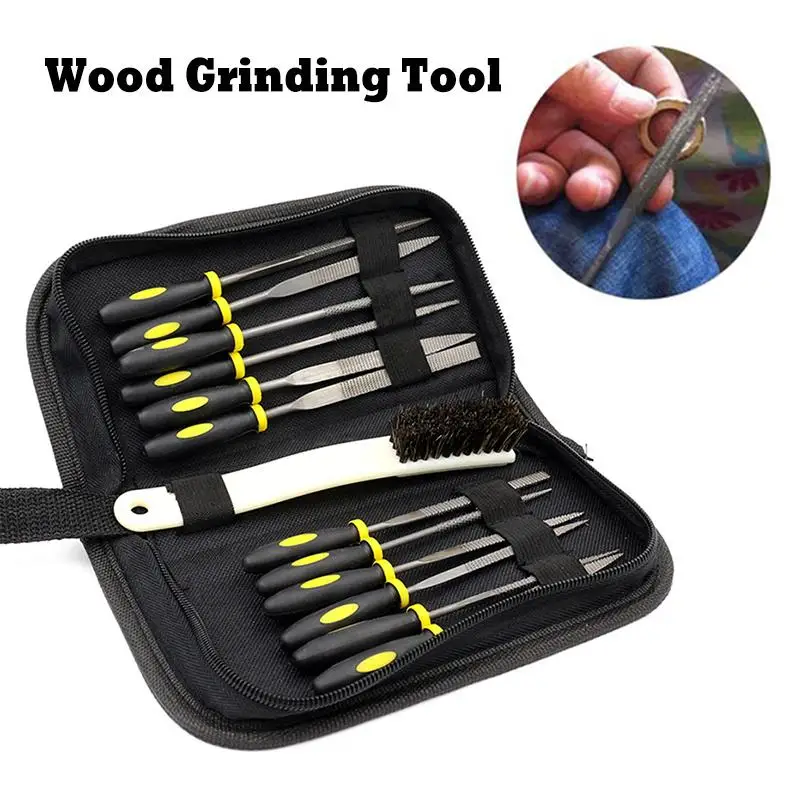 

15PCS/Set Metal File Medium-Toothed Mini Rasp Diamond File Wood Grinding Tool Kit J3