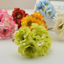 30 шт. искусственный цветок для дома Шелковая Роза Букет невесты на запястье свадебный цветок украшение головной убор имитация венка материал