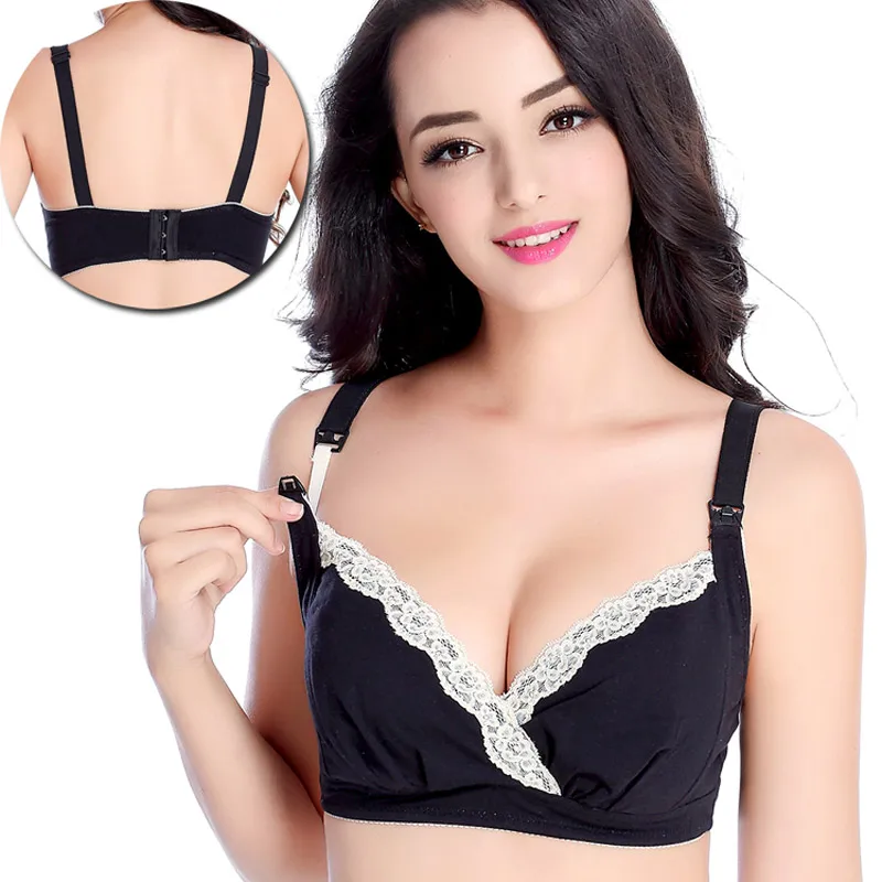 Breast Feeding Maternity Nursing Bra Cotton Lace Breastfeeding Bra