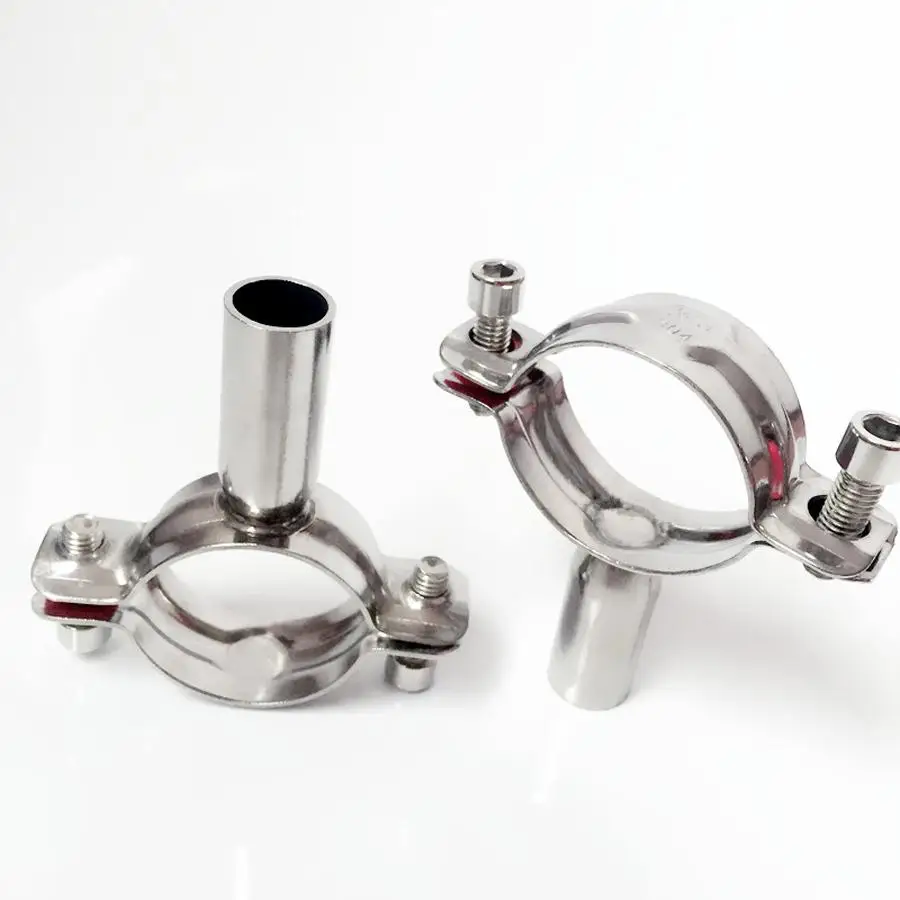 102 108mm 4" 4.25" Pipe Hanger Bracket Clamp Support Clip 304 Stainless