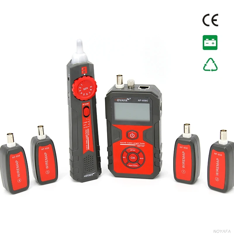 

Free Shipping NF-858C NOYAFA Lan cable tester NOYAFA RJ45 RJ11 Wire tester Visual Fault Locator