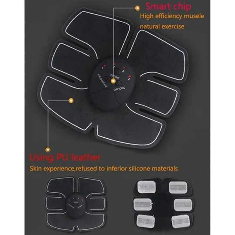 Machine TENS Electronic Abdominal Fitness Accessories EMS Wireless Electric Muscle Stimulator Massager Body Slimming Shaper