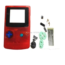 Transpride красный корпус многоцветные кнопки Pad для Gameboy цвет Fit nindogbc Ремонт корпус оболочки полный комплект игры аксессуары