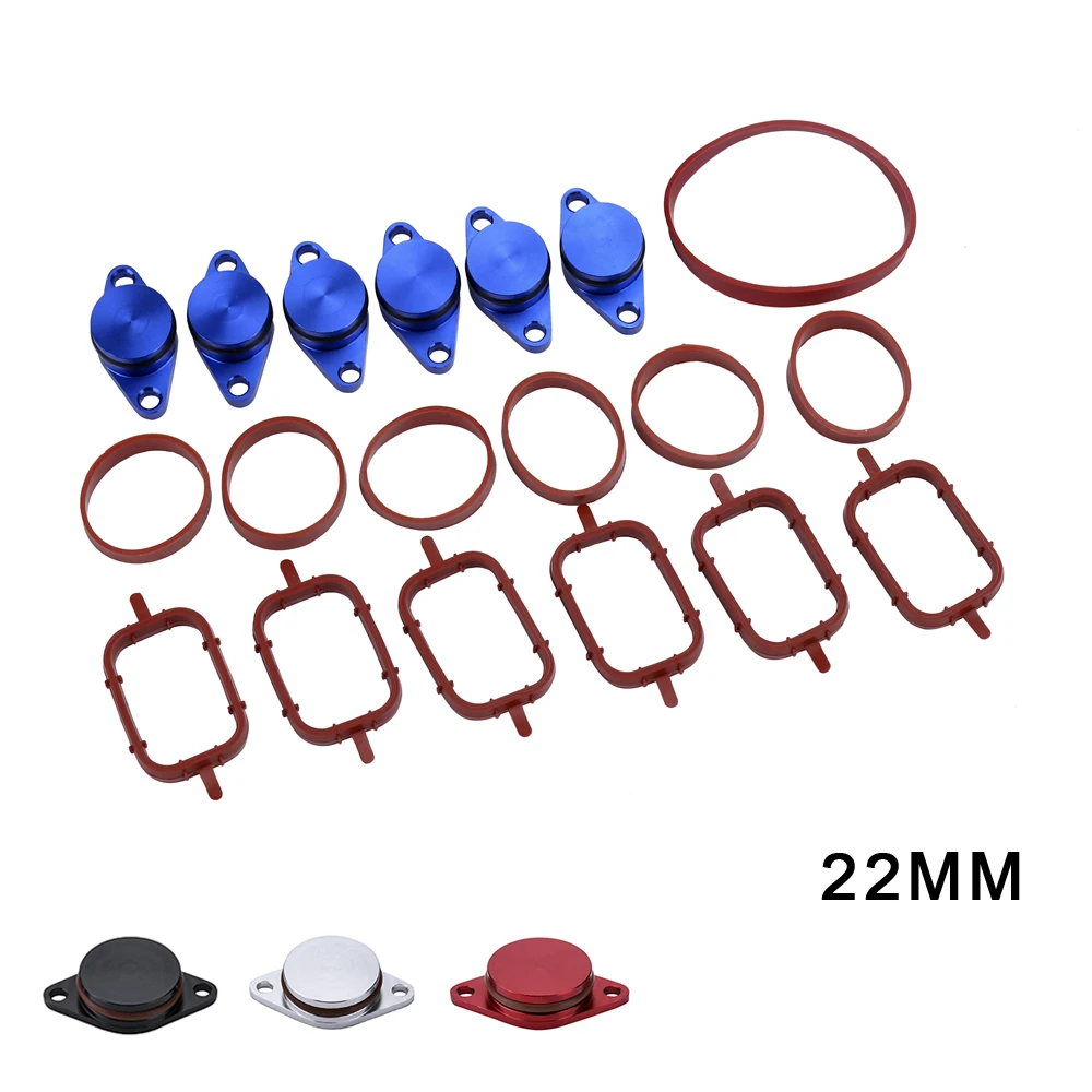 6X22 мм дизельный закрученный заслонки заготовок Ремонтный комплект с коллекторными прокладками для BMW Swirl лоскут заглушки впускного коллектора прокладки набор