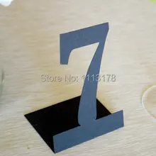 Пользовательские цвета устойчивая настольные номера 1-30 свадебные карты места, детский душ Свадебные вечерние сидящий эскорт именные карточки на стол