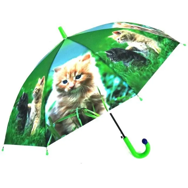 Креативный зонтик с длинной ручкой для кошки