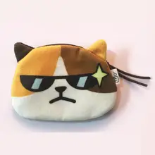 Cute Cat Face Purse Fabric Quality Change Coin Wallets