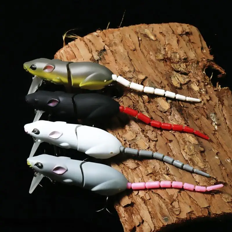 Plastic Mouse Lure Swimbait Artificial Fishing Bait With Hook Fishing ND