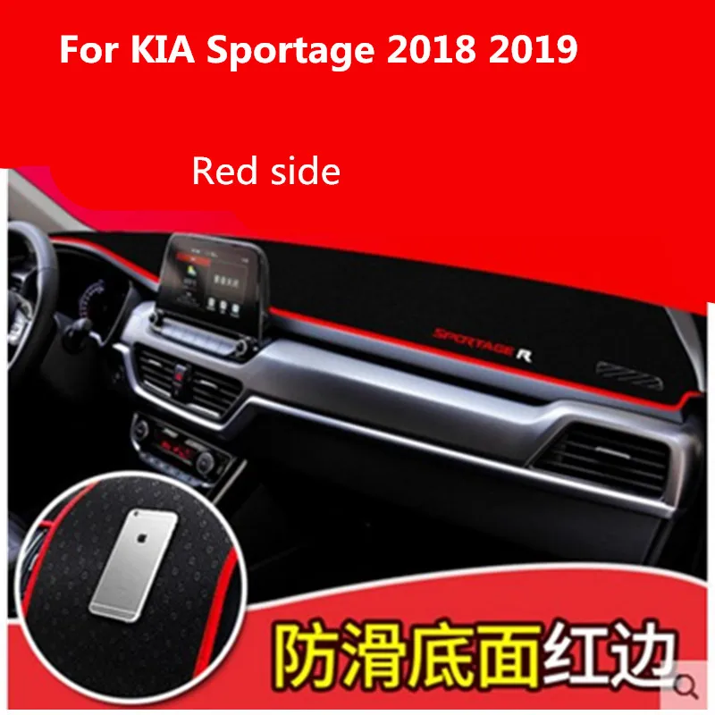 

Car dashboard Avoid light pad Instrument platform desk cover Mats Carpets LHD For KIA Sportage 2018 2019