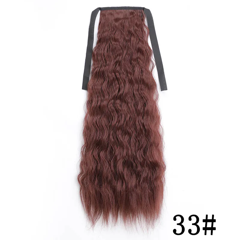 LISI волосы 55 см длинные 16 клипса для наращивания волос прямые синтетические волосы для женщин 140 г высокотемпературное волокно - Цвет: T27/30/4