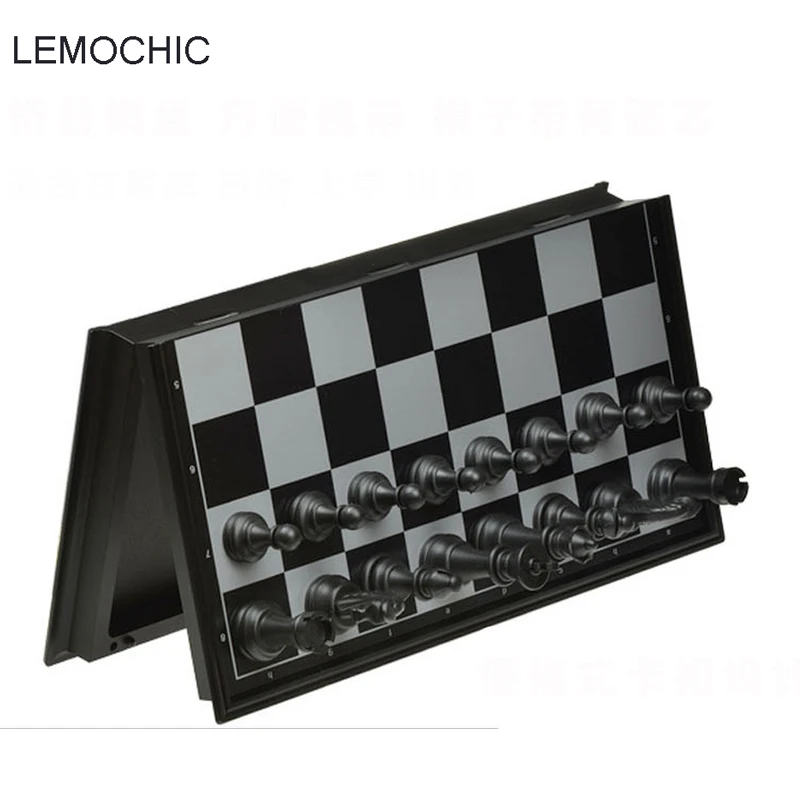 

LEMOCHIC new international plastic game pieces Chess set three Sizes board game wood travel chess pieces for adult and children