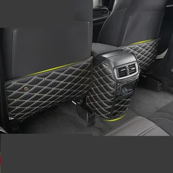 

Leather Black /Brown Seat Back Anti-Kick Pad For Honda CRV 2017 AB060