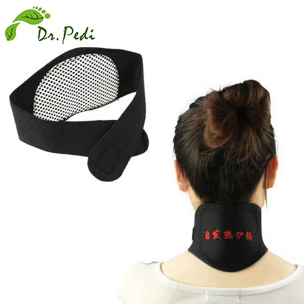 Турмалиновый самонагревающийся пояс шейный коврик массажер Ортопедическая подушка с магнитами для сохранения тепла и снятия боли 2 шт./партия