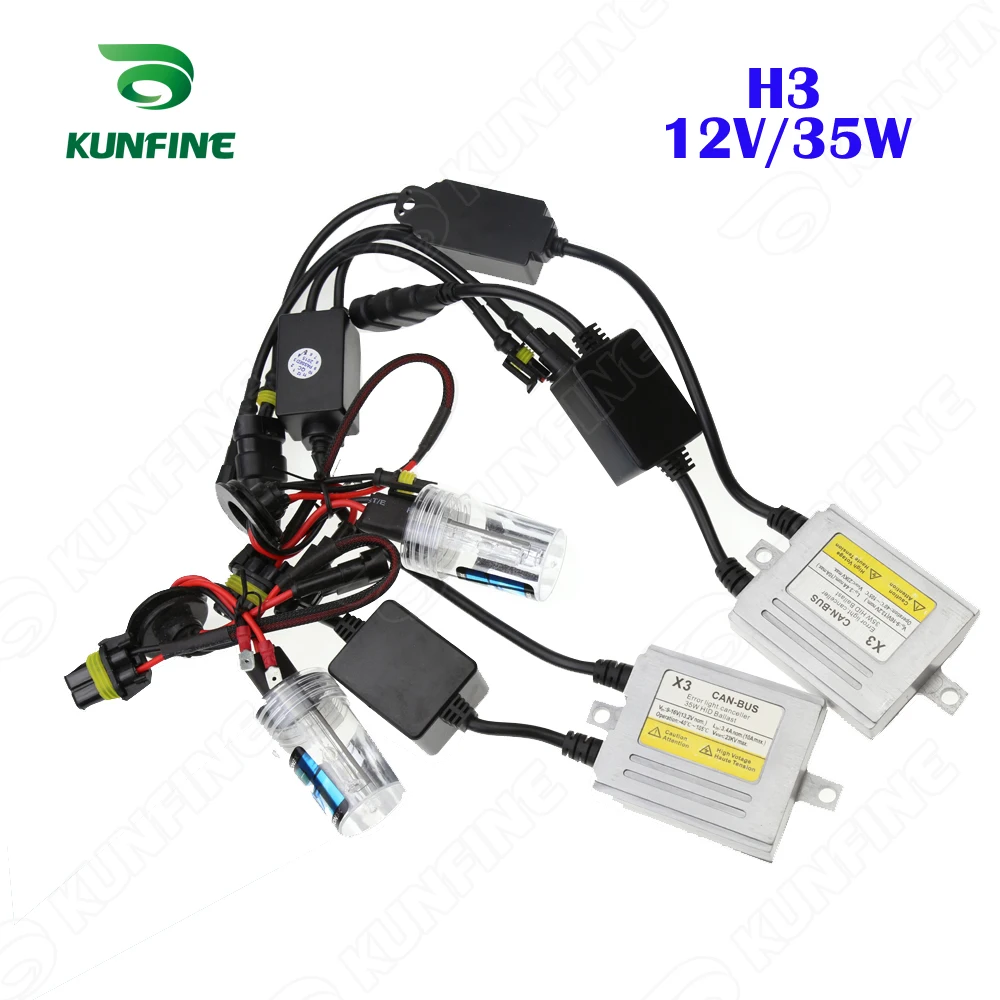 12V 35W X3 Canbus HID Conversion Xenon Kit H3 Xenon Bulb Car HID Headlight with Slim
