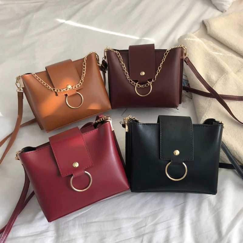 Винтаж одноцветное Для женщин коричневый Crossbody ящик мешок Форма из искусственной