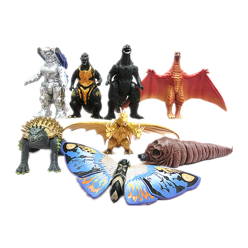 

8pcs/lot Action Figure Movable doll Model Toy Jongens Kid Kind Speelgoed Anime Cartoon Movie Ultraman Monsters Gojira 8.5cm