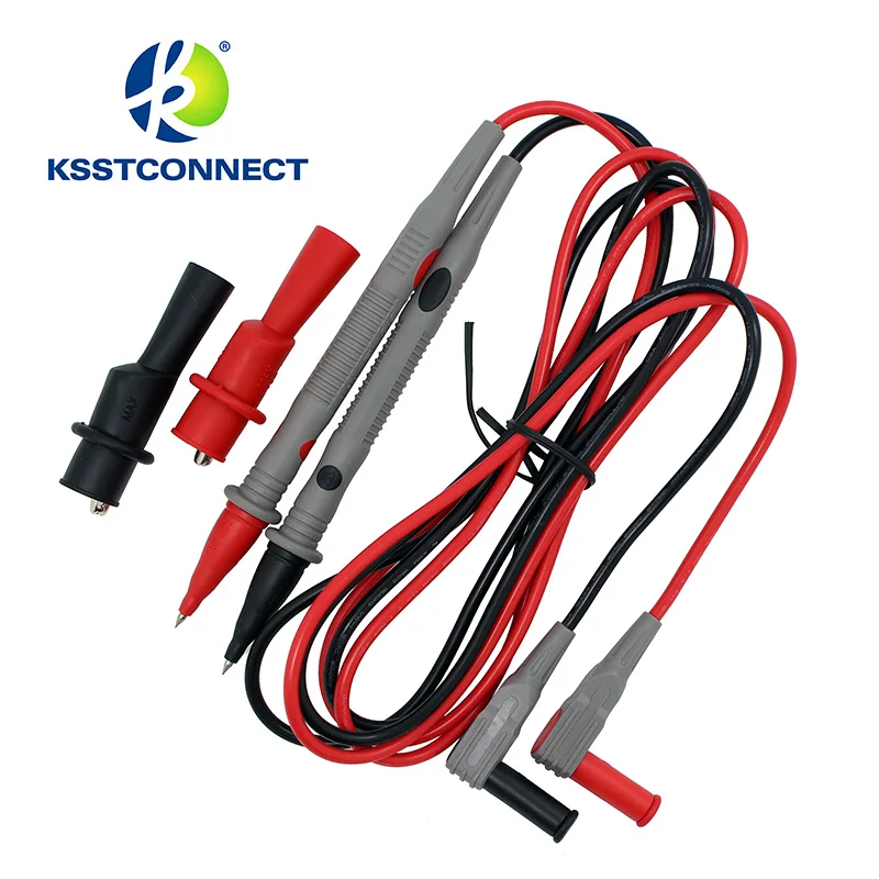 TPC602 1 пара универсальная безопасность 2 мм Зонд Тестовые провода для цифрового мультиметра CATIII 10A+ 2 мм Аллигаторы клип