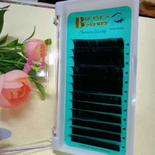 Один поднос 12 линий премиум наращивание шелковых ресниц индивидуальные накладные норковые ресницы C/D Curl профессиональные инструменты для макияжа