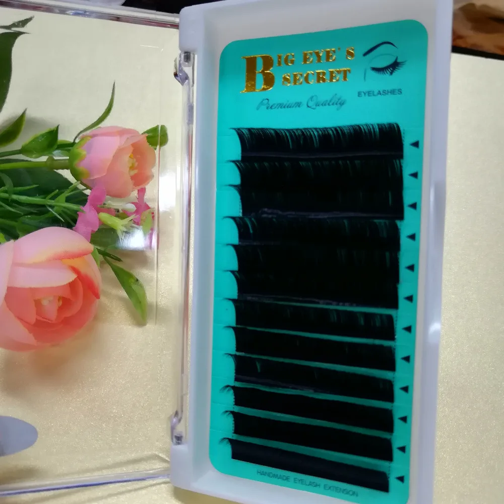 One tray 12 lines Premium наращивание шелковых ресниц индивидуальные накладные норковые