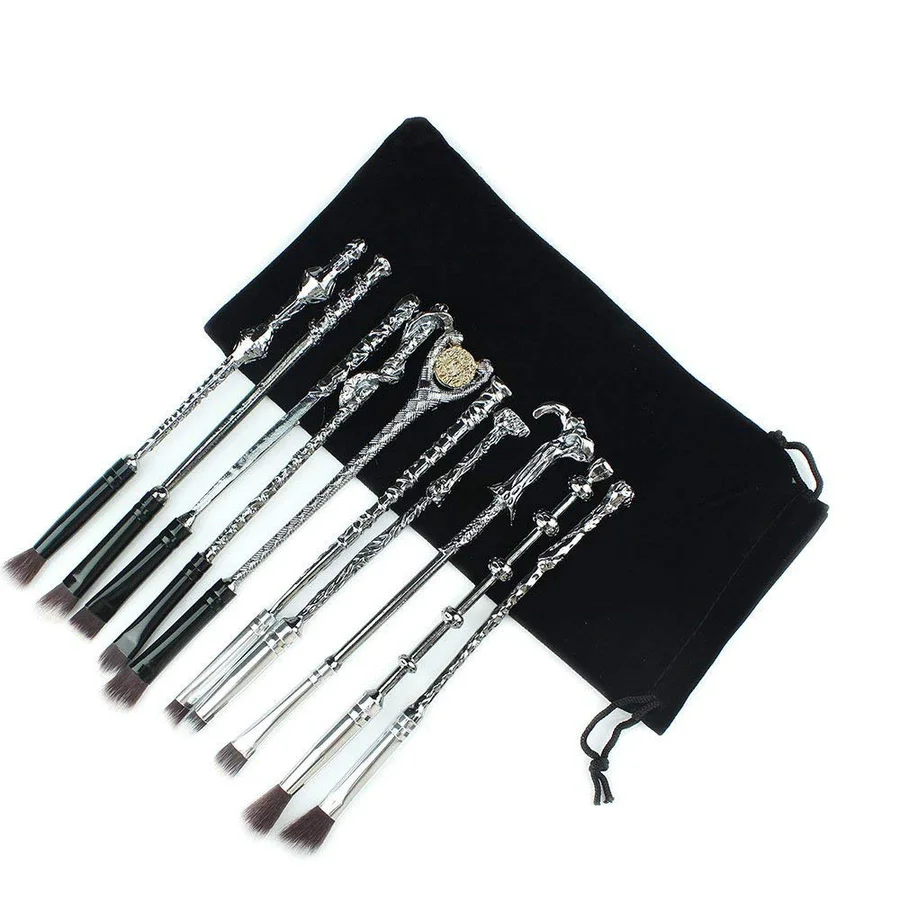 

Harry Potter Inspired Wand Makeup Brushes Set Profession Eye Shadow Beauty Comestic Brush Tools Cheap Make Up Amazon Hot 2019