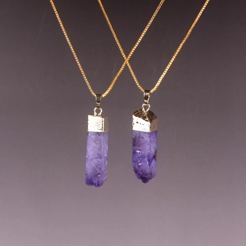 collier 40mm améthyste