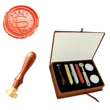 Vintage Santa Claus Christmas Gift Custom Made Two Letters Monogram Letter Retro Invitation Wax Seal Stamp