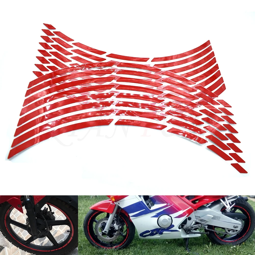 

17"18"19"Universal 16 Car Motorcycle Tire Sticker Reflective Rim Tape Decal for Suzuki TL1000R SV1000S GSXR1300 GSF1200 GSF1250