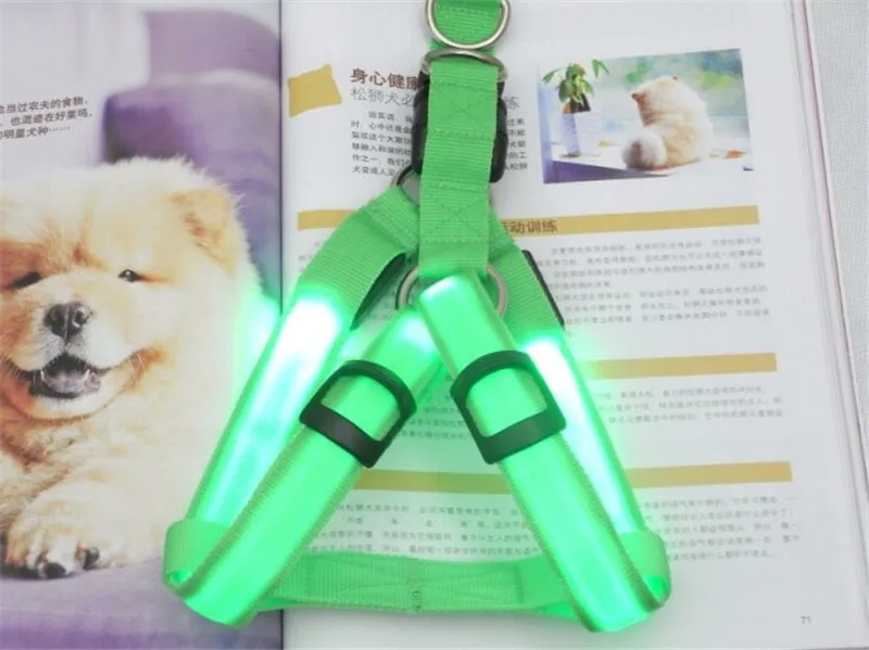 Перезаряжаемая USB шлейка для собак FE01 светодиодная подсветка светящаяся