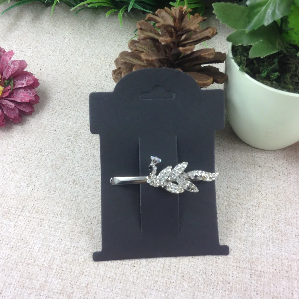 Wholesale Free Shipping Black/White/Kraft Hair Clip Card Hair Band Holder If Custom Logo MOQ : 1000 PCS Logo Cost Extra Jewelry Packaging